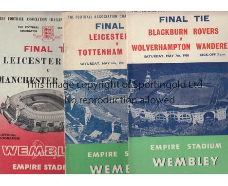 FA CUP FINAL PROGRAMMES    A  collection of 25 F A Cup Finals from 1960 to 1984 in mixed condition,  including 1970 and 1982 