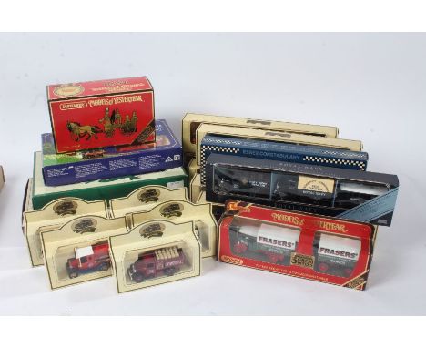 Collection of diecast models, to include Matchbox 'Models of Yesteryear', to include 1905 Fowler Showmans Engine and 1880 Mer