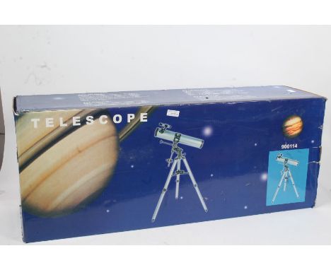 Meridian reflector telescope, in original box, with a Manfrotto Professional tripod stand (2)