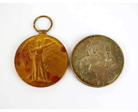 A World War 1 medal, 1914-1918, awarded to Walter Morley, together with a World War I Victory medal, awarded to '9782 PTE. A 