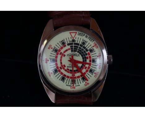 Vintage Roamer manual wind wristwatch with luminous face, currently ticking &amp; keeping good time over a short testing peri