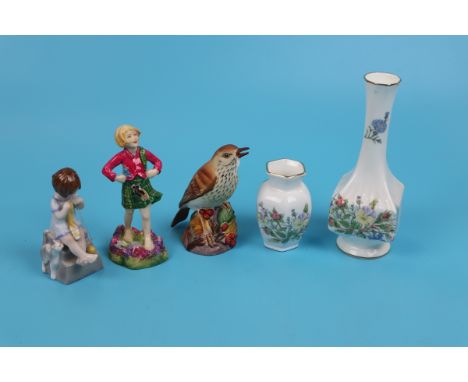 Collection of china to include Royal Worcester F G Doughty examples