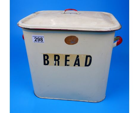 Enamel bread bin