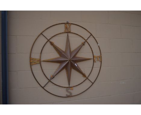 DECORATIVE GARDEN WALL COMPASS
