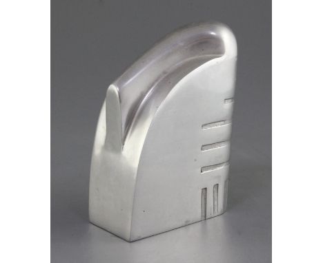 A Philippe Starck aluminium 'Nani Nani' sculpture, no.029/500, height 5.75in., with 1989 Certificate and box