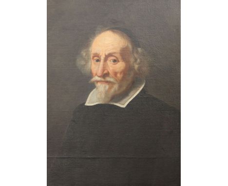 18th century Russian School oil on canvas Portrait of a bearded gentleman 25 x 19in.
