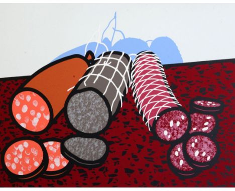 § Patrick Caulfield (1936-2005) screenprint Three Sausages signed, 74/75 29.5 x 36in.