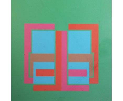 Robyn Denny (1930-) screenprint From All Through The Day (green) signed and dated '70, 46/95 28 x 29.5in.