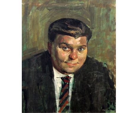 Ruskin Spear (1911-1990) oil on board Portrait of Derek Cliffe 24 x 20in.