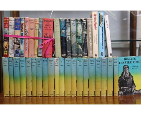 JOHNS, W.E.; a collection of works, including First Editions: “Gimlet Takes a Job” (1954), “Worrals In The Wastelands” (1949)
