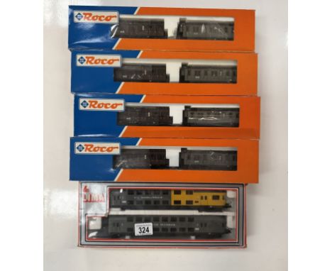 4 Roco HO 44013 twin packs &amp; a Lima 309260L twin pack