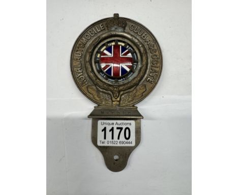 An early 20th century automobile club RAC car badge, serial number N.42358