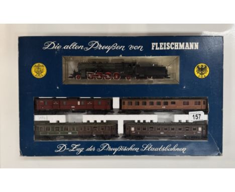 A boxed Fleischmann HO 4885 train set