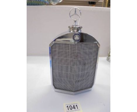 A vintage Classic Stable Ltd., Mercedes radiator grill hip flask.