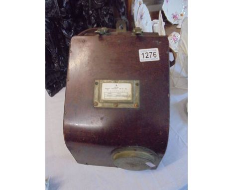 A vintage military issue cased bubble sextant, Mk 1 x 6M, No. 68/313.