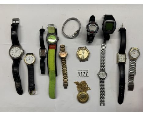 A collection of watches including Rotary, Cica &amp; Copperfield etc.