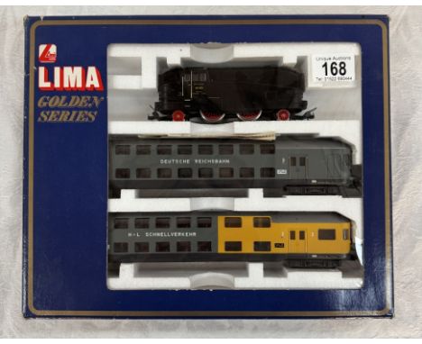 A boxed Lima HO Golden Scenes 149802 Deutche Reichsbahn train pack