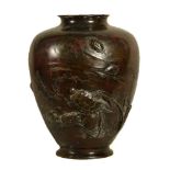 A Large Japanese Bronze Vase