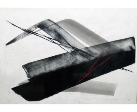 Toko Shinoda (1913-?), The duet, colour lithograph, signed, inscribed and numbered 25/25, 60cm x 86cm. 