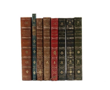 BINDINGS - Mandell CREIGHTON (1843-1901).  Queen Elizabeth. London: Boussod, Valadon &amp; Co., 1896. 4to (319 x 245mm). Half