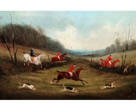 Philip H. Rideout (1850-1920), In Full Cry; The Kill, oil on canvas, both signed and dated, one 1889, the other '92, each 50c