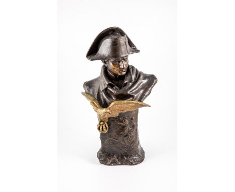 Napoleon - Büste Lemarchand (Entwurf), Friedrich Goldscheider, Wien, um 1903 Terrakotta, bunt bemalt mit Goldstaffage. Bez.: 