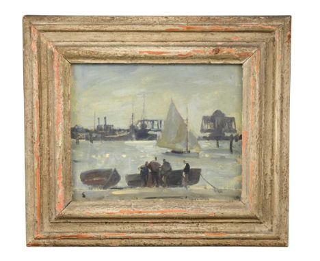 § Edward Seago RWS RBA (1910-1974) Yarmouth Swing Bridgesigned with initial lower lefttitled to the reverse on artist's origi