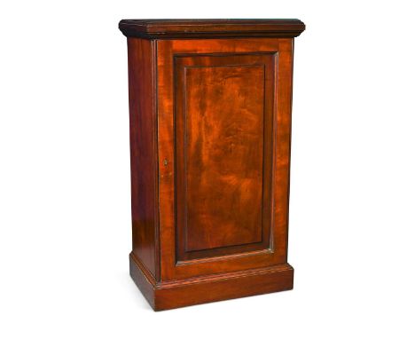 A Holland & Sons mahogany wardrobe compactum, the single panelled door stamped 'HOLLAND &amp; SONS', with a fitted interior c