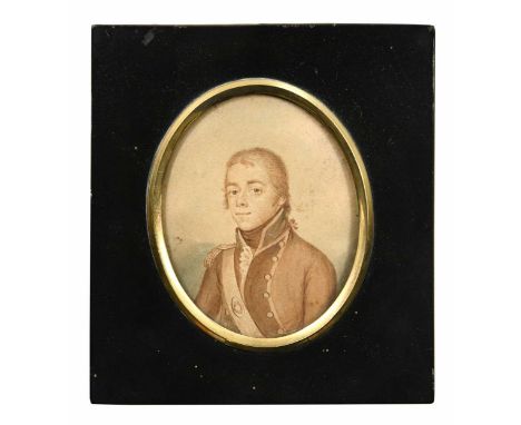 English School, circa 1799 Portrait miniature of Richard Orlebar (b. 1775)inscribed with the sitter's identity to the reverse
