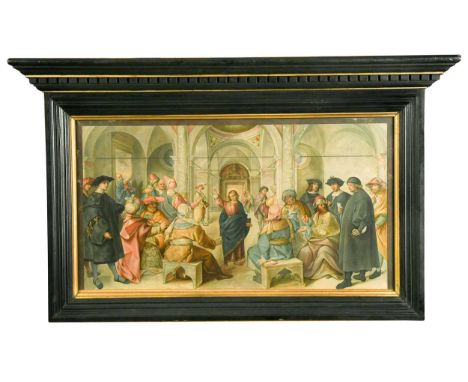 After Boccaccio Boccaccino  Christ among the Doctorschromolithograph published by the Arundel Society, 1890in a tabernacle fr