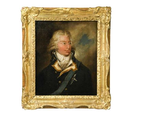 English Provincial School, 19th century Portrait thought to be of William IV (1765-1837) when Duke of Clarenceinscribed to th