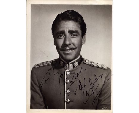 Peter Lawford signed 10x8 inch black and white vintage photo. Good condition Est.
