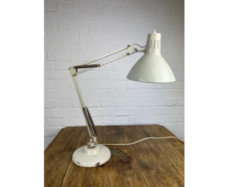 A MID CENTURY ANGLEPOISE LAMP BY 'THOUSAND AND ONE LAMPS LTD', 68cm H 