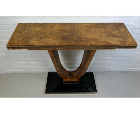 A LARGE BIEDERMIER ART DECO DESIGN CONSOLE TABLE, 122cm x 84cm x 40cmProvenance: Palm Beach Casino, Mayfair. 