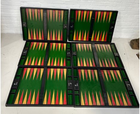 PALM BEACH CASINOS:  FULL SIZED BACKGAMMON BOARDS 83.5cm x 61.5cm x 4cm Provenance: Palm Beach Casino, Mayfair. 