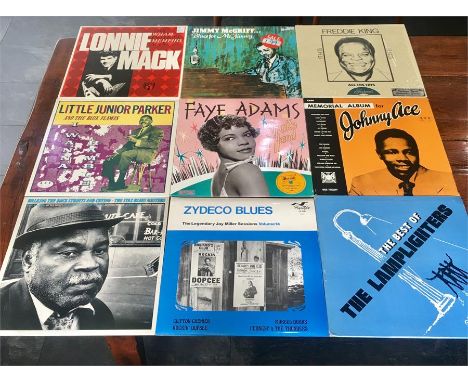Record Collection of 9 Vintage  LPs all as new includes Ffreddie King ,Ionnie Mack ,Jimmy Mcgriff ,Faye Adams ,Little Junior 