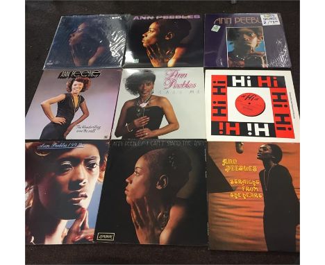 Record Collection of Ann Peebles Vintage 9 LPs  are from a large collection and are in as new