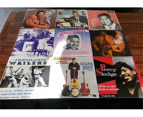 Record Collection of 9 Vintage  LPs all as new includes , Fats Domino, Bobby Bland, Amos Milburn ,The Wailers ,Duane Eddy , P