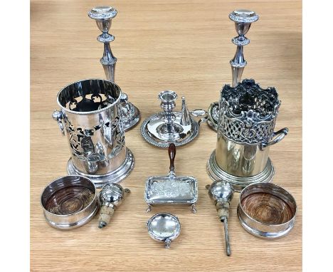Large selection of antique and vintage Silver plate.