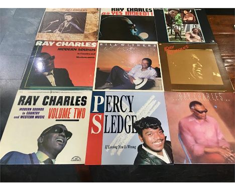 Record Collection of 9 Vintage  LPs all as new includes , Bill Withers , Percy Sledge ,Ray Charles . All records are from a l