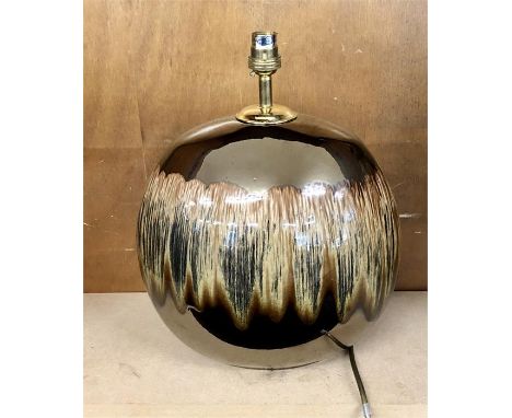 Large Poole pottery lamp - measures, height approx 14 ins. 