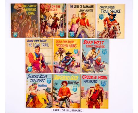 Western Library (1950-52) 1-50. Cover art by Derek Eyles and Jas McConnell. All text stories. No 1 [fn], No 2, 41, 43, 48 [gd