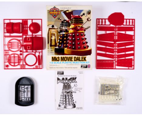 Mk3 Movie Dalek 1-8 scale Plastic Injection Kit (Comet Miniatures 1973). Complete with instruction booklet in original box. R