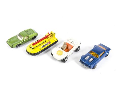 Loose Matchbox Superfast Inbrima Brazilian Issues, 4 Pontiac Firebird, 72 SRN6 Hovercraft, 5 Lotus Europa, 47 Beach Hopper, P