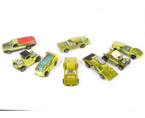 HotWheels Redlines, Seasider, Torrero, Hot Heap, Custom Continental Mk III, T-4-2, Side Kick, Beach Bomb, Custom Dodge Charge