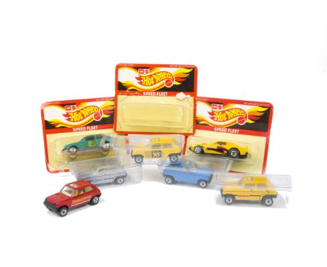 Leo/Mattel India HotWheels, Speed Fleet Ford Escort, Torino Stocker, in original blister packs, loose Suzuki (5), empty 3288 
