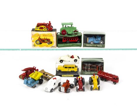 Hong Kong and Japanese small scale die-cast copies of Matchbox and other models, Marx Elegant Miniatures Tractor, Japanese Fo