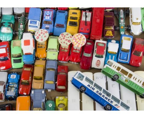 Loose Small Scale Majorette Diecast, including Neoplan Coach (8), No,237 Mahardjah (3), No.232 Porsche Le Mans (3), No.202 VW