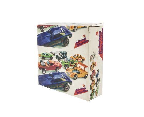 Mattel Mebetoys Flying Colors Shop Display Stand, cardboard construction, perforated line requires cutting to turn into displ