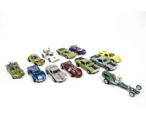 Mattel Mebetoys Sputafuoco Series, 6625 Mantis, 6607 Ford MkII, 6611 Ford Mustang Boss 302 (2), 6615 Twin Mill, 6622 Mercedes